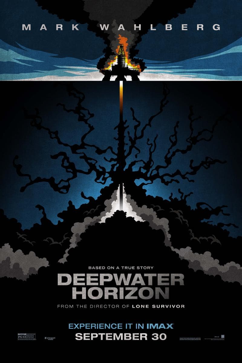 IMAX Exclusive Art Deepwater Horizon 1 sheet trim poster 2016