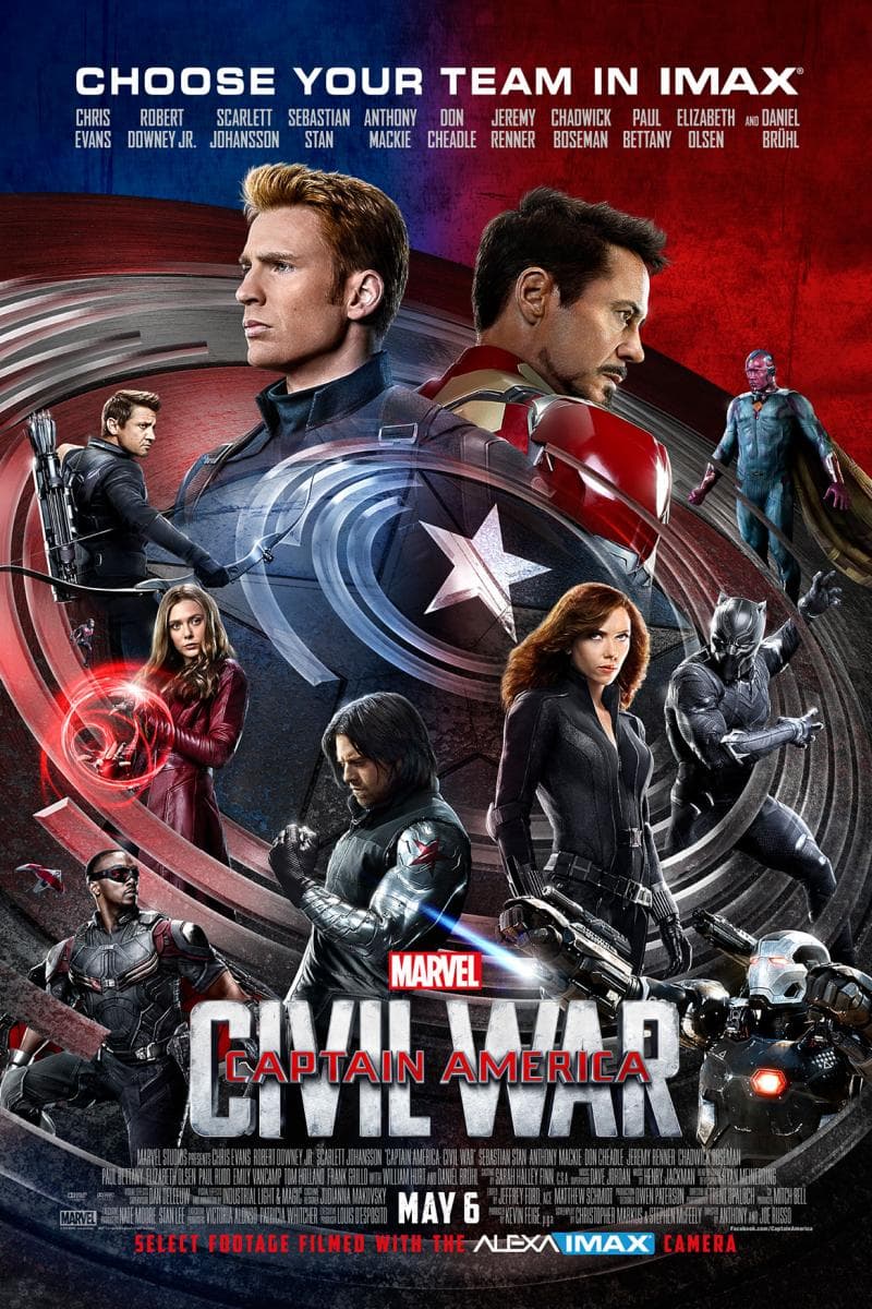 IMAX Exclusive Art Captain America: Civil War (2016)